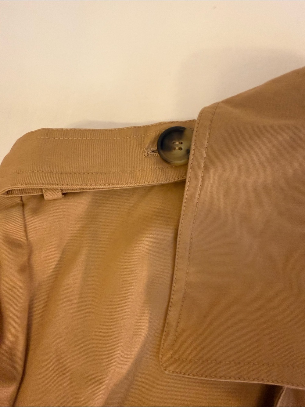 Avec Les Filles Cropped Tan Women's Trench Jacket - Picture 5 of 8